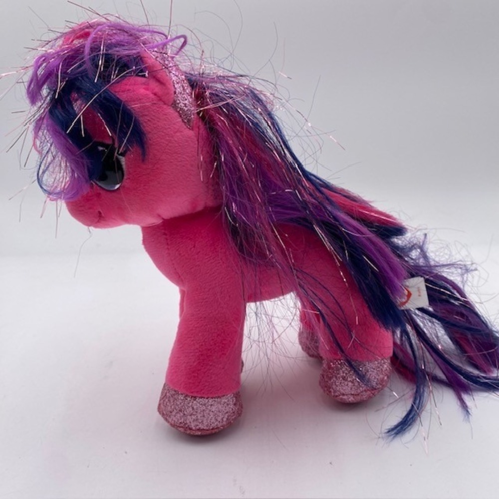 Ty Beanie Boos Ruby Pony Plush Stuffed Animal Pink Glitter 2019 Medium‎ Toy YES1